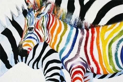 Cebras de muchos colores - Imagui