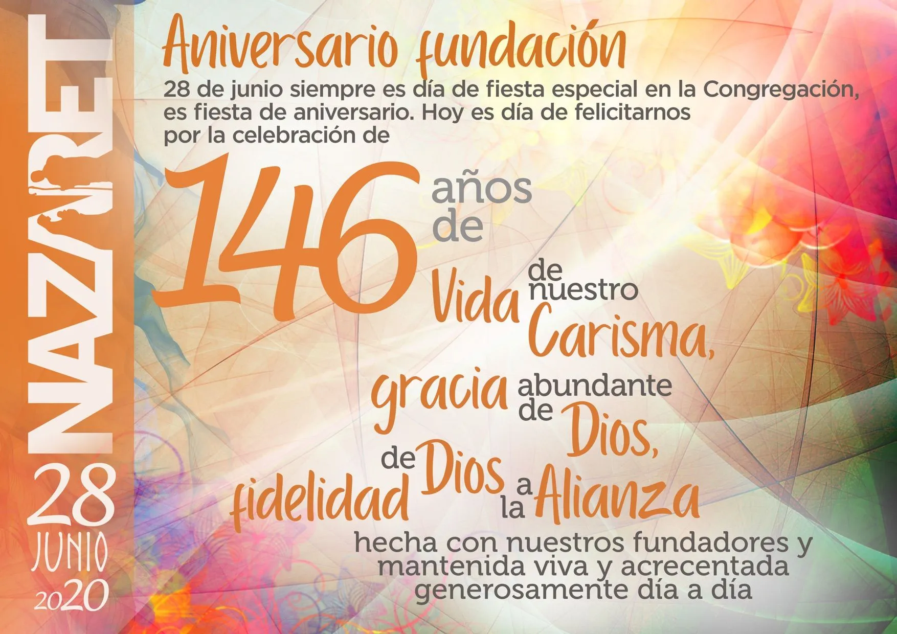 Celebramos 146 años de fundación de la Congregación ¡Felicidades! – Misioneras Nazaret Celebramos 146 años de fundación de la Congregación ¡Felicidades! – Misioneras Nazaret
