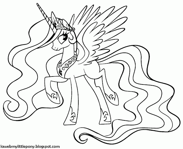 Celestia princesa dibujos para colorear - Imagui