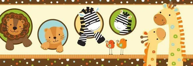 Cenefa animales infantiles