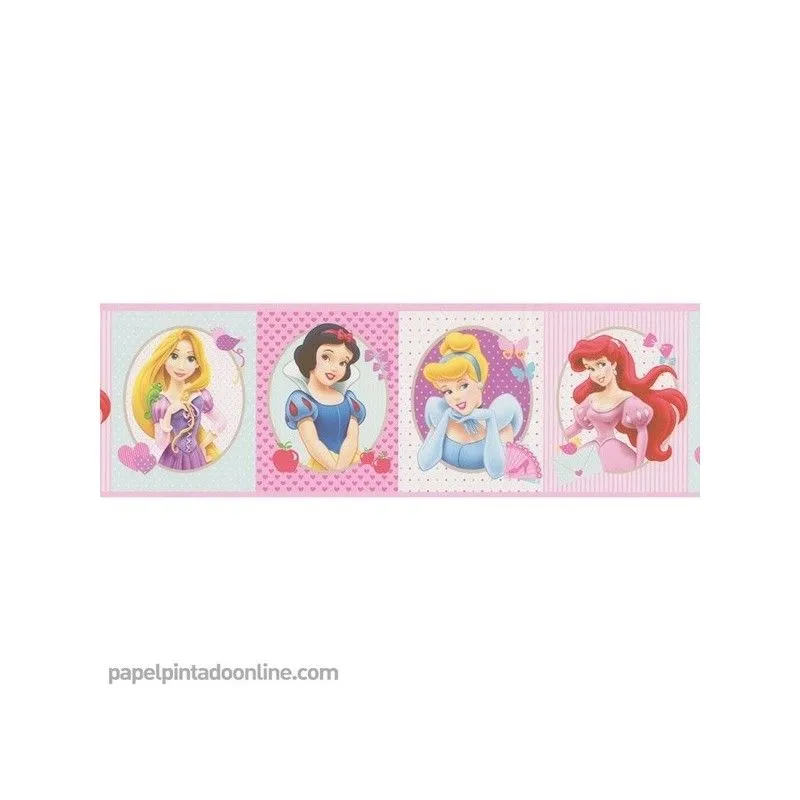 Cenefa Infantil Disney - Princesas PR3509-1 Cenefa Infantil Disney - Princesas PR3509-1