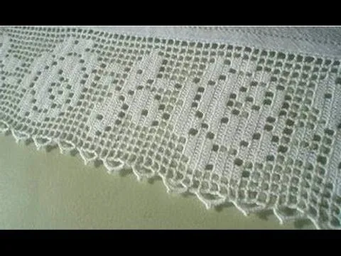 2 CENEFA ROSAL ROSA CROCHET - YouTube