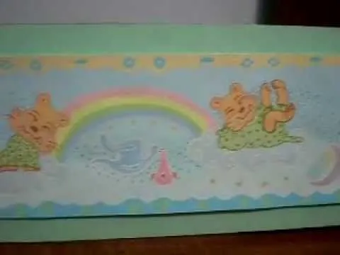 cenefa a temperas ( para cuarto de bebe hombre) - YouTube cenefa a temperas ( para cuarto de bebe hombre) - YouTube
