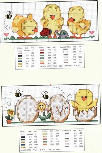 Patrones de cenefas en punto de cruz - Imagui