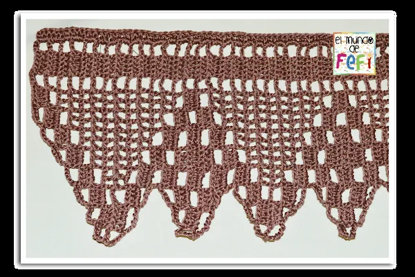 CENEFAS en crochet paso a paso - Imagui