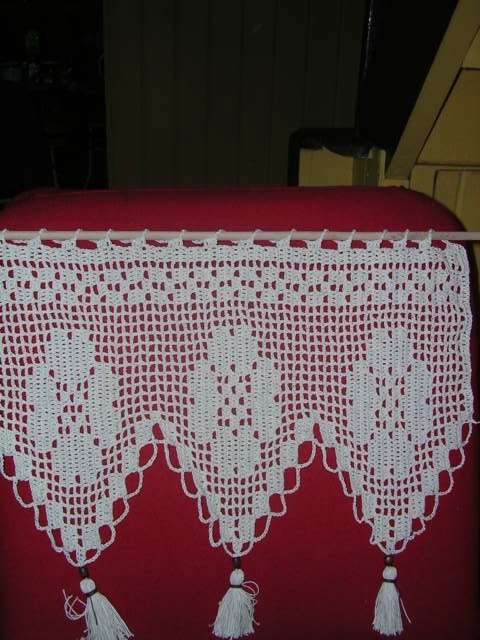Cenefas a crochet para ventanas - Imagui