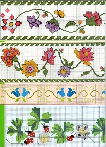 Cenefas de flores para imprimir - Imagui