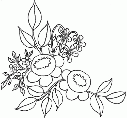 Patrones de ramos de flores para pintar en tela - Imagui Patrones de ramos de flores para pintar en tela - Imagui