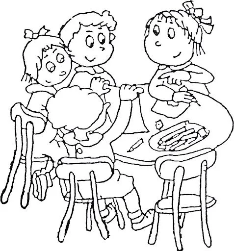 Dibujos para colorear sobre compartir - Imagui Dibujos para colorear sobre compartir - Imagui