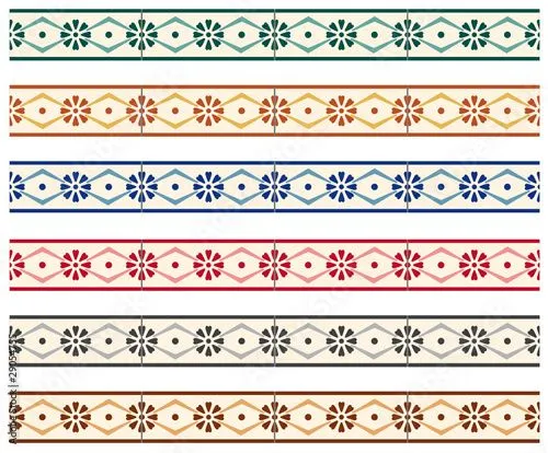 cenefas mosaico flores" Imágenes de archivo y vectores libres de ... cenefas mosaico flores" Imágenes de archivo y vectores libres de ...