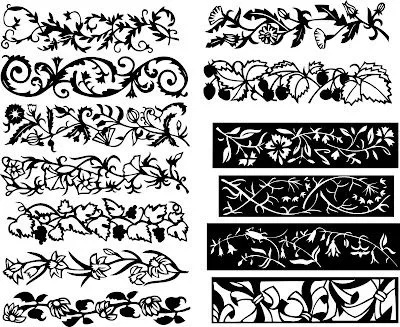 Cenefas ornamentales en vector (Ornaments Edgings Vectors ... Cenefas ornamentales en vector (Ornaments Edgings Vectors ...