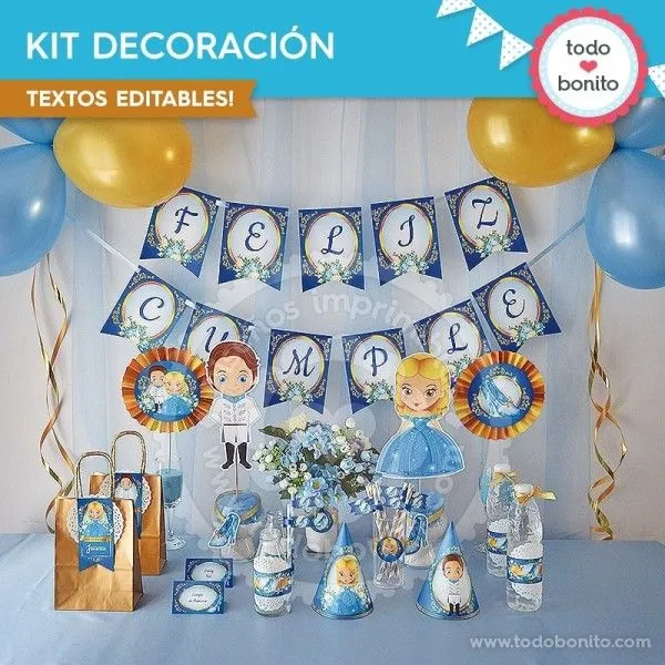 Cenicienta: decoración de fiesta - Todo Bonito