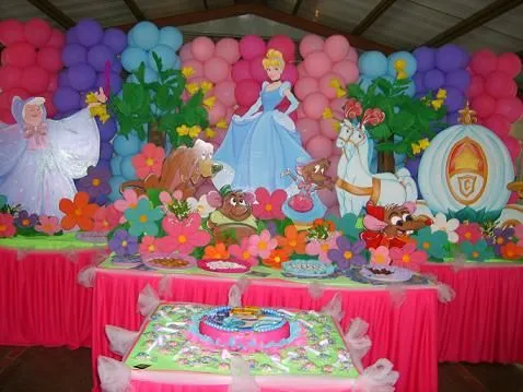 Decoración de cumpleaño de cenicienta - Imagui