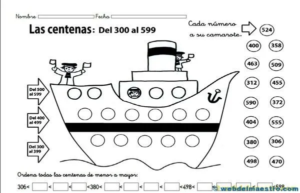 Las centenas - Web del maestro