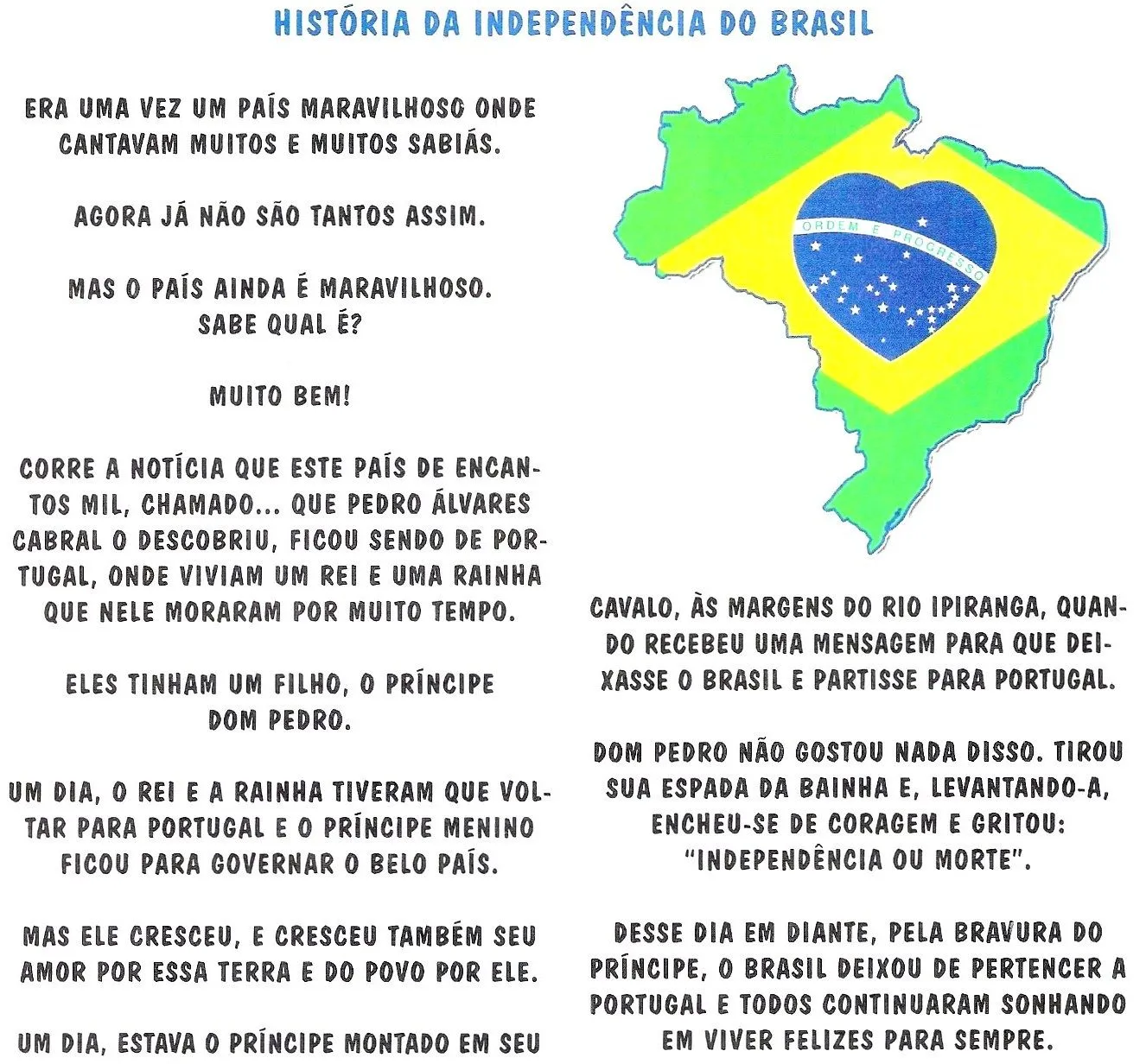 Centro de atividades escolares - Josefa Krysiaki: Independência do ... Centro de atividades escolares - Josefa Krysiaki: Independência do ...