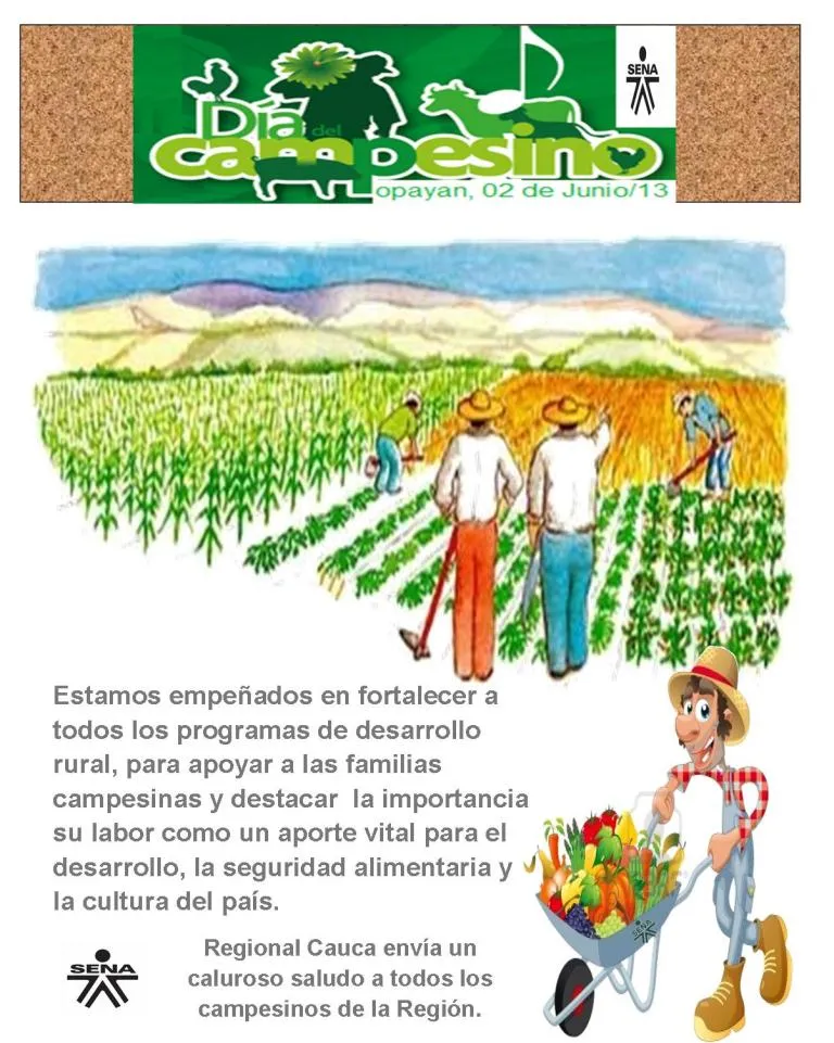 Centro de Comercio y Servicios SENA Regional Cauca: Día del campesino Centro de Comercio y Servicios SENA Regional Cauca: Día del campesino