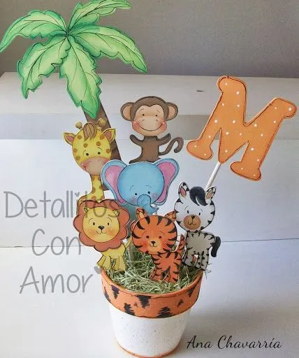 Centro de mesa(jungla) https://www.facebook.com/pages/Detallitos ... Centro de mesa(jungla) https://www.facebook.com/pages/Detallitos ...