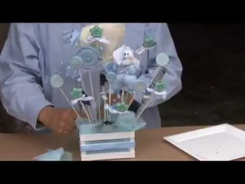 Como hacer un centro de mesa para baby shower con caramelo de fomy ... Como hacer un centro de mesa para baby shower con caramelo de fomy ...