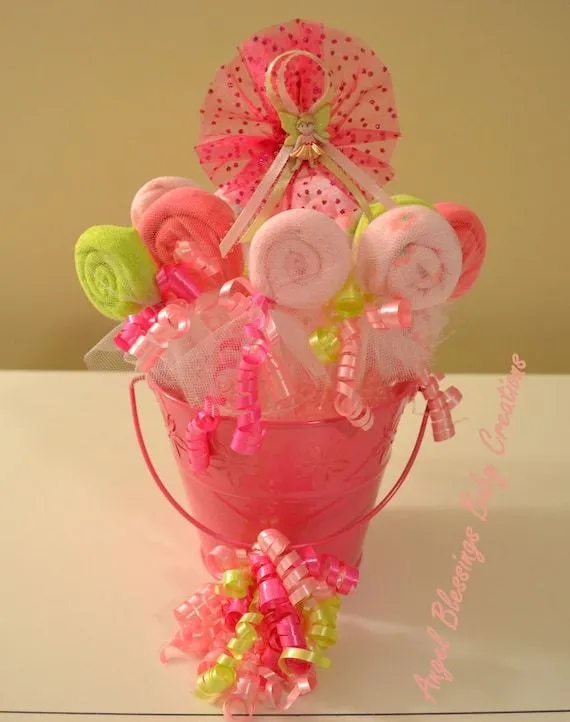 Centro de Mesa Para Baby Shower de Niña por AngelBlessings12 Centro de Mesa Para Baby Shower de Niña por AngelBlessings12