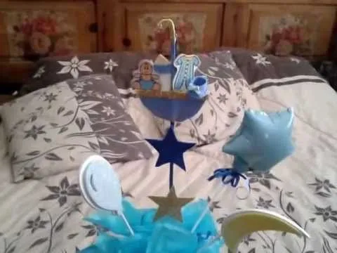 centro de mesa para baby shower - YouTube