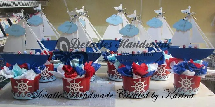 centro de mesa motivo marino - Buscar con Google | Baby shower ...