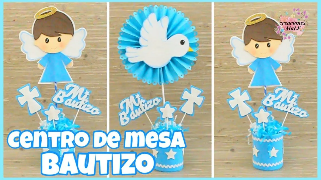 CENTRO DE MESA PARA BAUTIZO DE NIÑO || DIY - YouTube CENTRO DE MESA PARA BAUTIZO DE NIÑO || DIY - YouTube