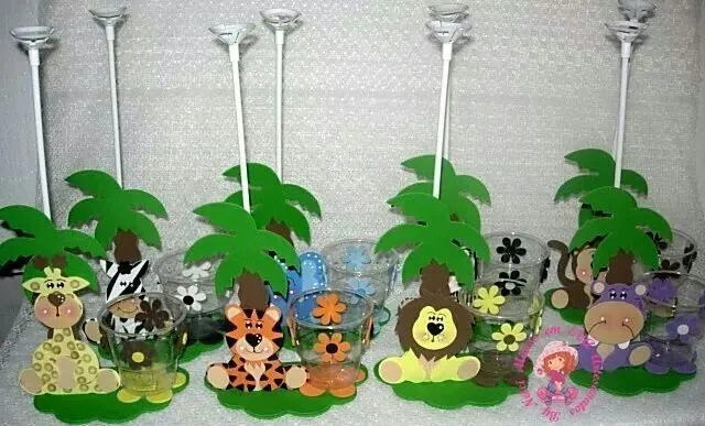 Centro de mesa bichinhos safari 2. | Projetos para experimentar ... Centro de mesa bichinhos safari 2. | Projetos para experimentar ...