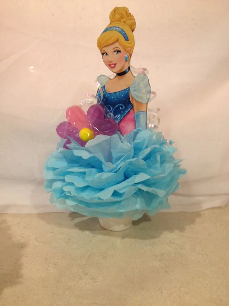 Centro de mesa cenicienta (cinderella) | Decoraciones niñas | Pintere…