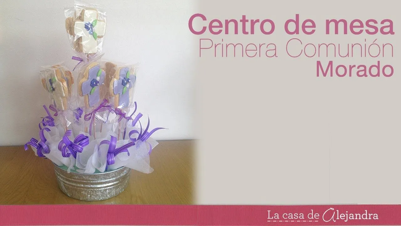 Como hacer un centro de mesa para Primera Comunión - How to make a ...