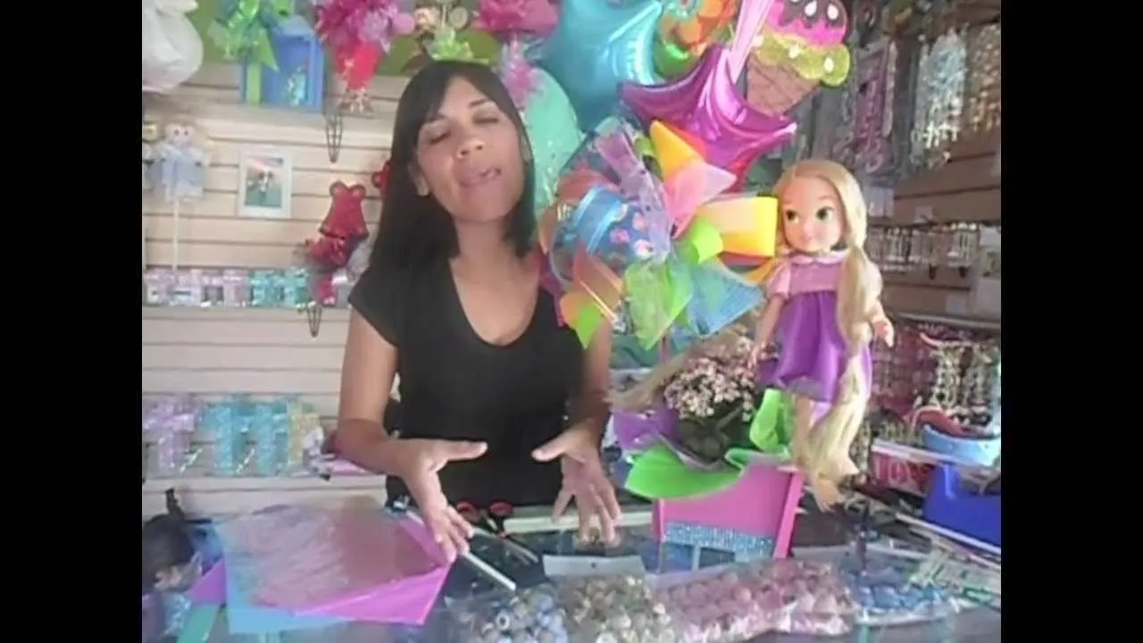 CENTRO DE MESA FACIL PARA FIESTA RAPUNZEL,ENREDADOS//TANGLED PARTY ... CENTRO DE MESA FACIL PARA FIESTA RAPUNZEL,ENREDADOS//TANGLED PARTY ...