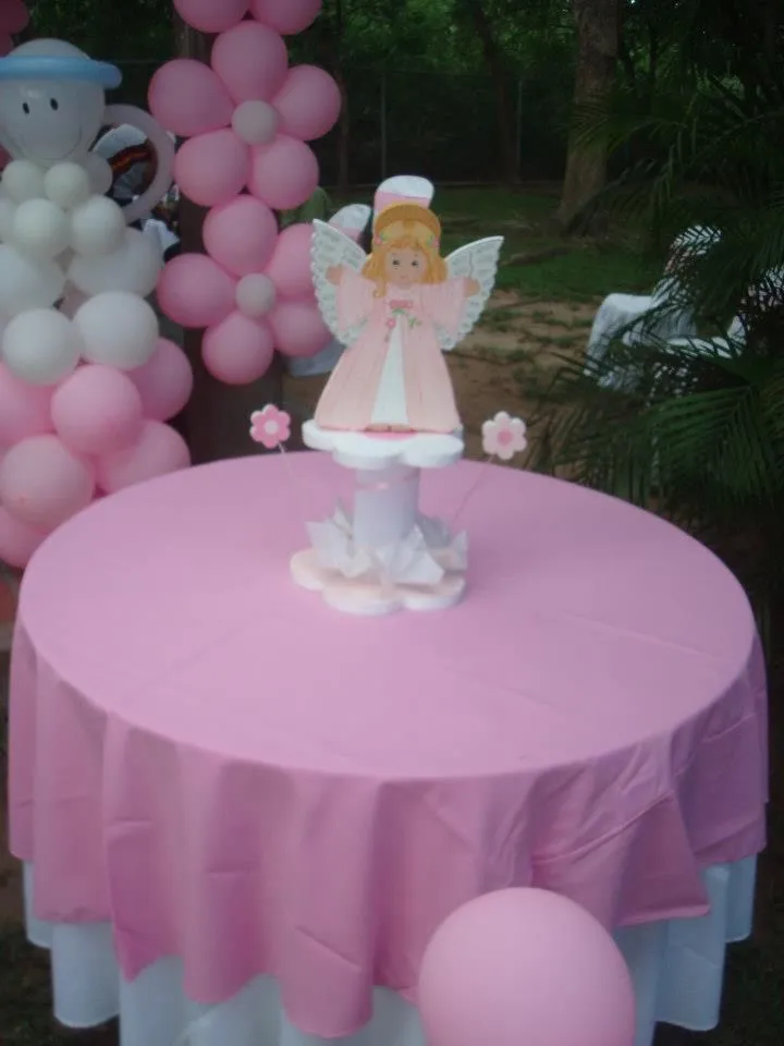 Centro de mesa para fiesta "bautizo" | Bautismo | Pinterest