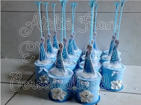 Centro de Mesa Frozen(Ateliê Fran E.V.Artes) - YouTube Centro de Mesa Frozen(Ateliê Fran E.V.Artes) - YouTube