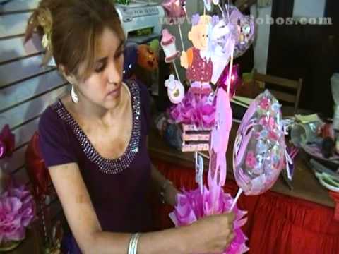 Centro de Mesa con Globos para Baby Shower - YouTube Centro de Mesa con Globos para Baby Shower - YouTube