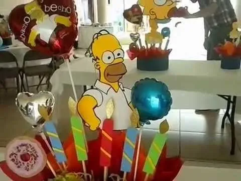 CENTRO DE MESA DE HOMERO SIMPSON - YouTube