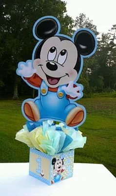 Centro de mesa Mickey Mouse bebé - Imagui