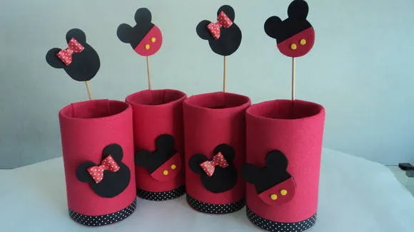 Centro de Mesa da Minie/Mickey | João & Maria | Elo7 Centro de Mesa da Minie/Mickey | João & Maria | Elo7