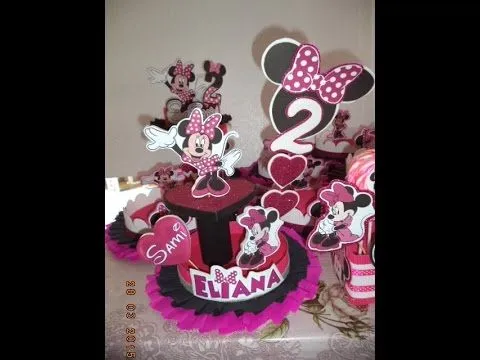 Como hacer Centro de mesa MINNIE de una base - DIY - YouTube Como hacer Centro de mesa MINNIE de una base - DIY - YouTube