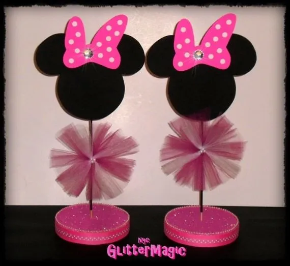 Centros de mesa de Minnie Mouse - Imagui