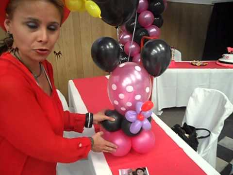 CENTRO DE MESA MINNIE MOUSE REALIZADO POR LA PROFESORA GRACIELA ...