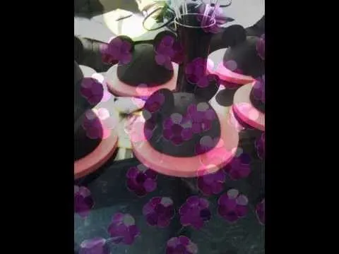 Centro de mesa: Minnie Mouse. Sencillísimo de hacer. Easy! - YouTube Centro de mesa: Minnie Mouse. Sencillísimo de hacer. Easy! - YouTube