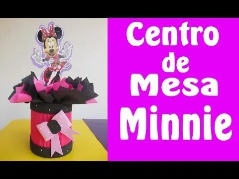 Centro de mesa minnie mouse - YouTube