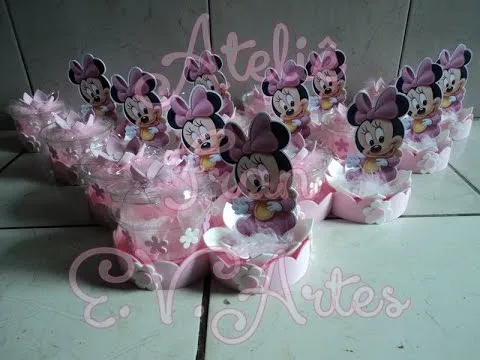 CENTRO DE MESA DA MINNIE ROSA ATELIÊ FRAN E V ARTES - YouTube CENTRO DE MESA DA MINNIE ROSA ATELIÊ FRAN E V ARTES - YouTube
