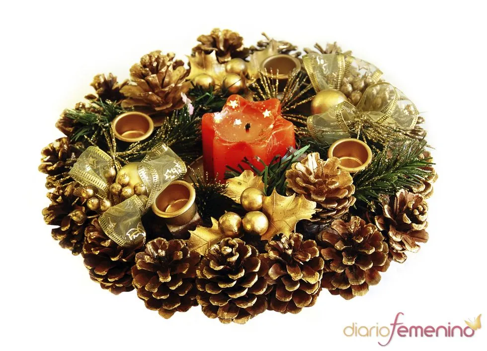 Centro de mesa para Navidad - Fotos de hogar en Diario Femenino