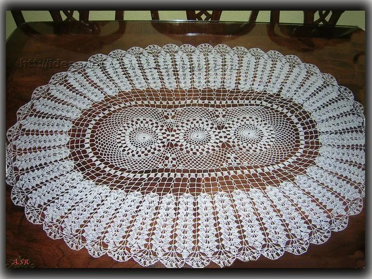 Centro de mesa ovalado | Manteles y tapetes a crochet | Pinterest ... Centro de mesa ovalado | Manteles y tapetes a crochet | Pinterest ...
