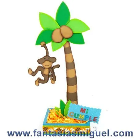 Centro De Mesa Palmera Y Changuito | Fantasias | Pinterest | Mesas Centro De Mesa Palmera Y Changuito | Fantasias | Pinterest | Mesas