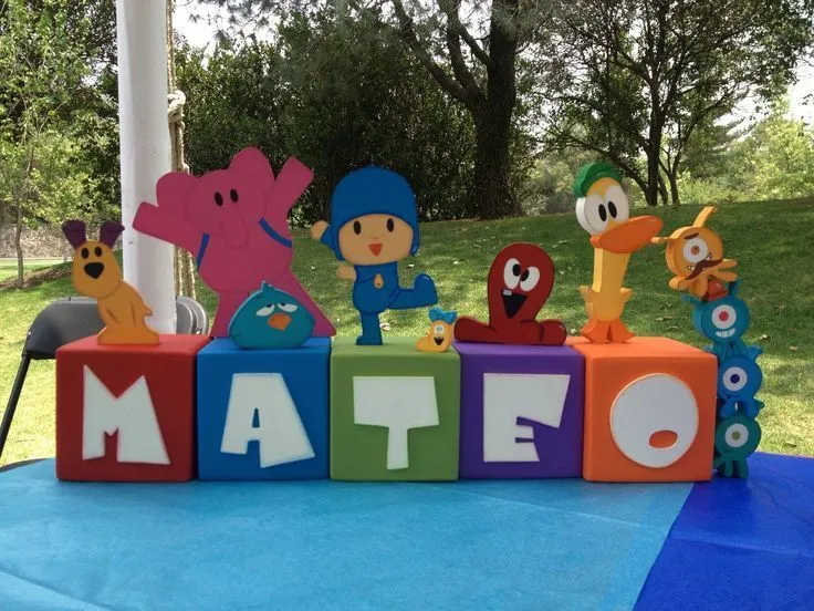 Centro de mesa Pocoyo!! | pocoyo | Pinterest | Pocoyo and Mesas