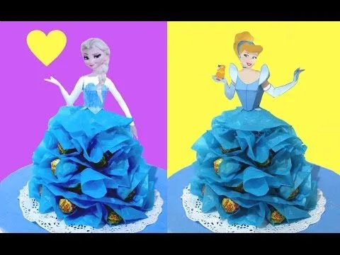 Centro de mesa de Princesas con Chupa Chups o caramelos. Lollipop ... Centro de mesa de Princesas con Chupa Chups o caramelos. Lollipop ...