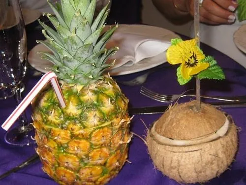 Centro de mesa estilo hawaiano - Imagui
