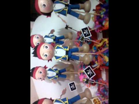 Centro de Mesa "Jake y los Piratas de Nunca Jamas" - YouTube Centro de Mesa "Jake y los Piratas de Nunca Jamas" - YouTube