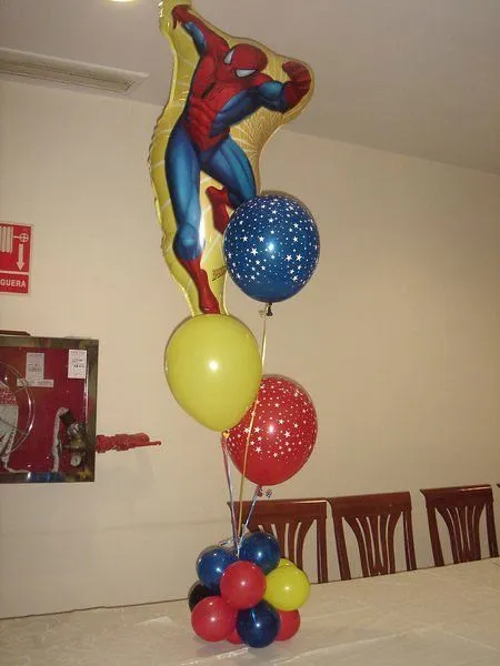 Centro de mesa de spiderman - Imagui